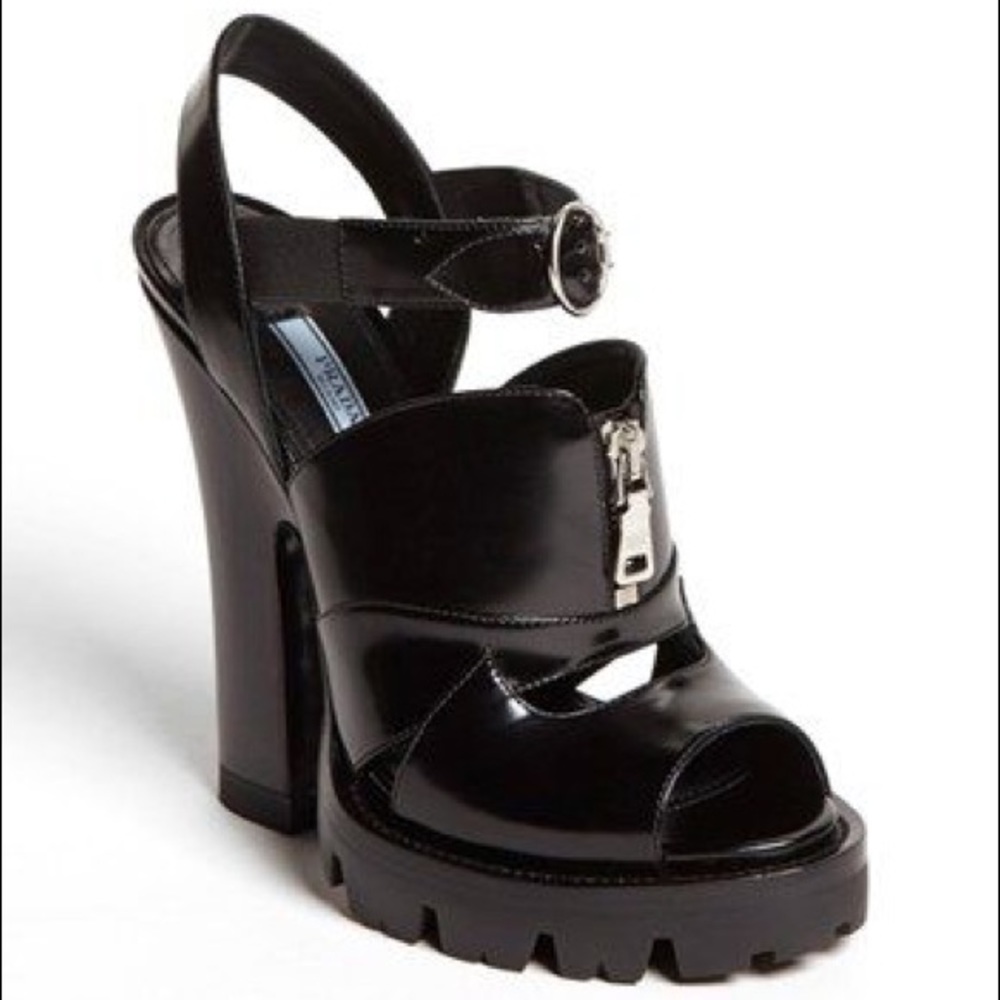 Prada Lug Sole ZIP Sandal - Rare
